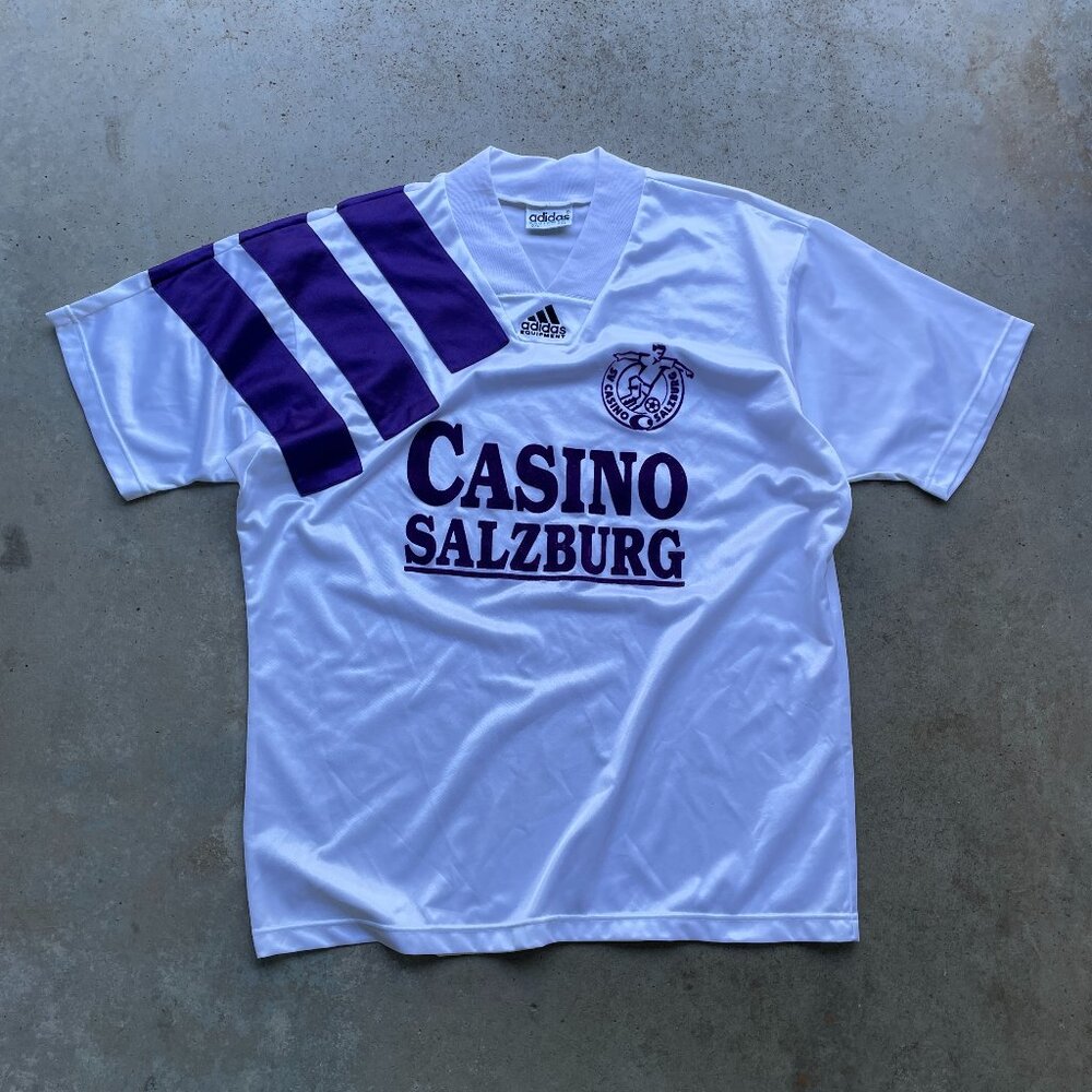 Vintage Salzburg 1994 Soccer Jersey Football Men’s XL Adidas Equipment